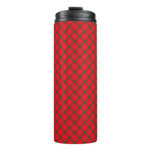 Holiday Plaid Christmas Tartan Thermal Tumbler