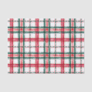 HOLIDAY PLAID Red Green Tissue Paper