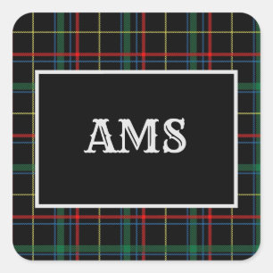 Holiday Plaid Stickers