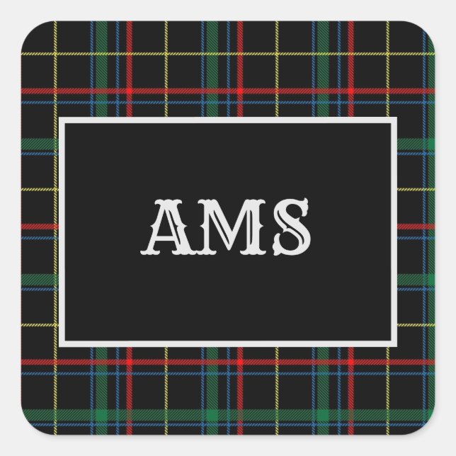 Holiday Plaid Stickers (Front)