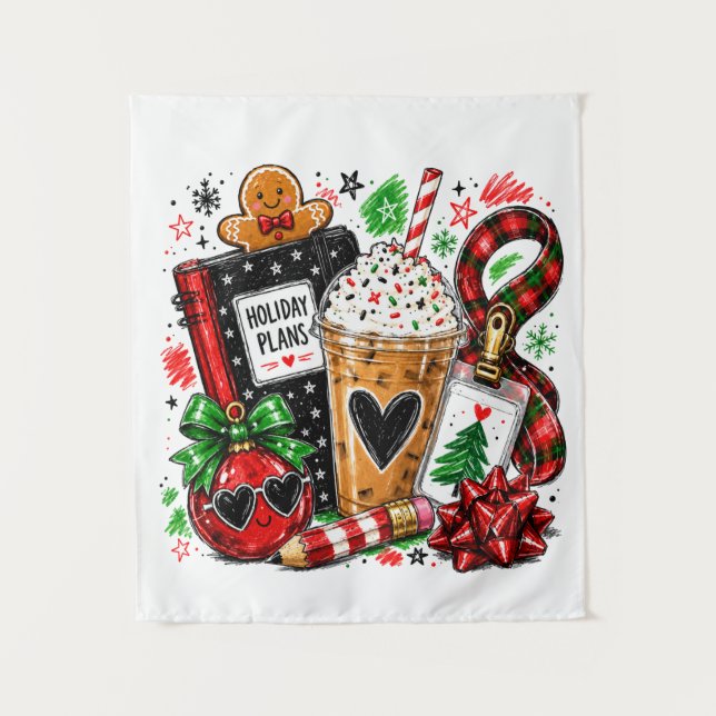 Holiday Plans & Coffee Tapestry (Front)