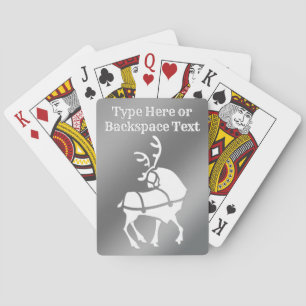 Holiday Playing Cards Personalised Reindeer Cards