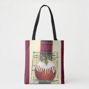 Holiday Plum Pudding tote Bag