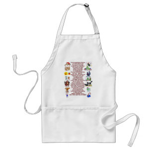 holiday poem standard apron