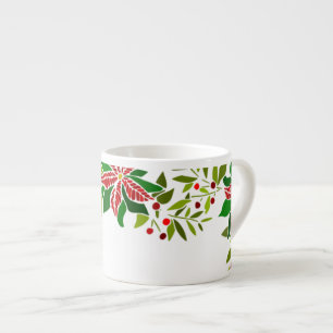 Holiday Poinsettia Espresso Cup