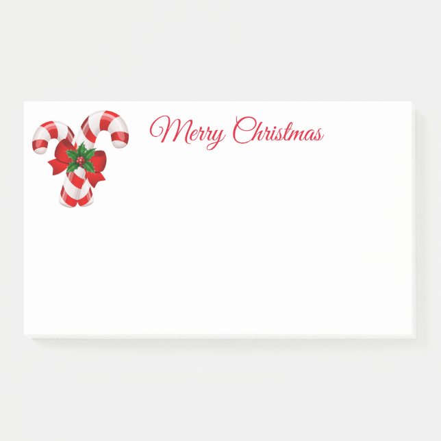 Holiday Post-it-Notes-Candy Canes Notes (Front)