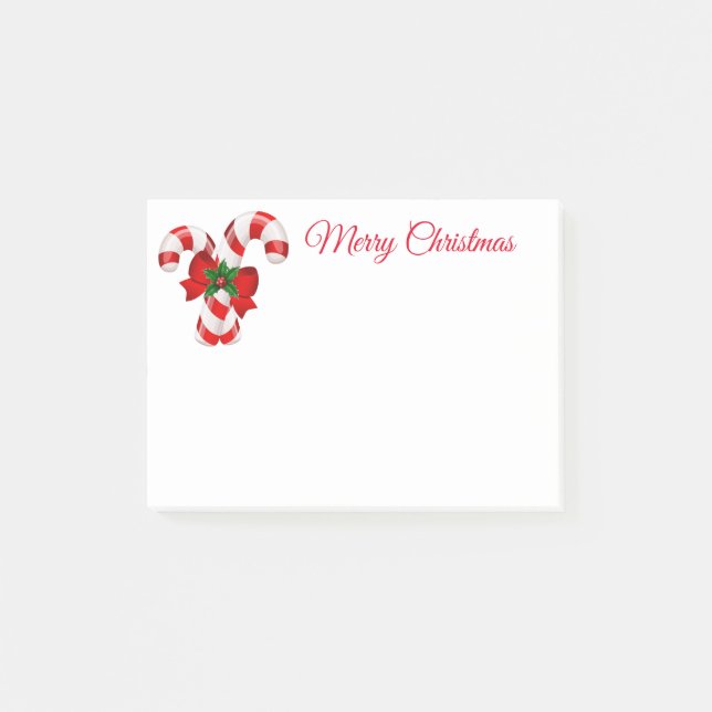 Holiday Post-it-Notes-Candy Canes Post-it Notes (Front)