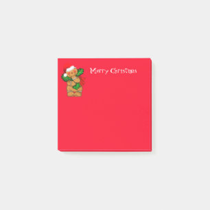 Holiday Post it Notes-Gingerbread Man Post-it Notes