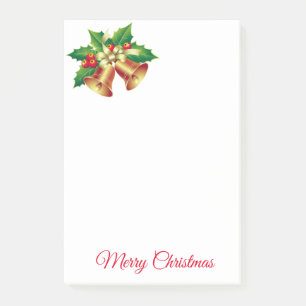Holiday Post-it-Notes-Holly Bells Post-it Notes