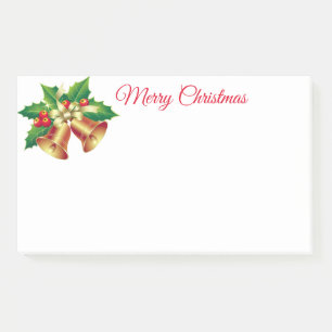 Holiday Post-it-Notes-Holly Bells Post-it Notes