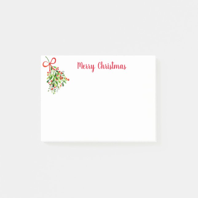 Holiday Post-it-Notes-Mistletoe Post-it Notes (Front)