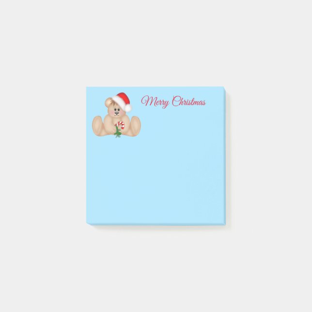 Holiday Post-it-Notes-Santa Bear Post-it Notes (Front)