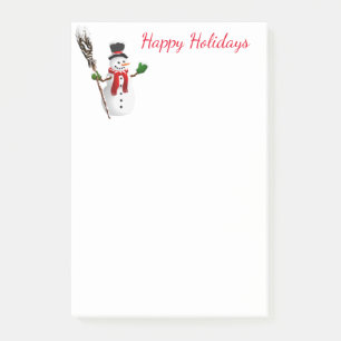Holiday Post-it-Notes-Snowman Post-it Notes