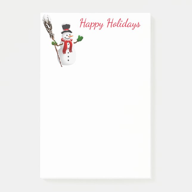 Holiday Post-it-Notes-Snowman Post-it Notes (Front)