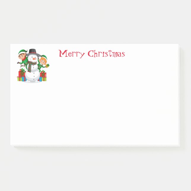 Holiday Post-It-Notes-Snowman Post-it Notes (Front)