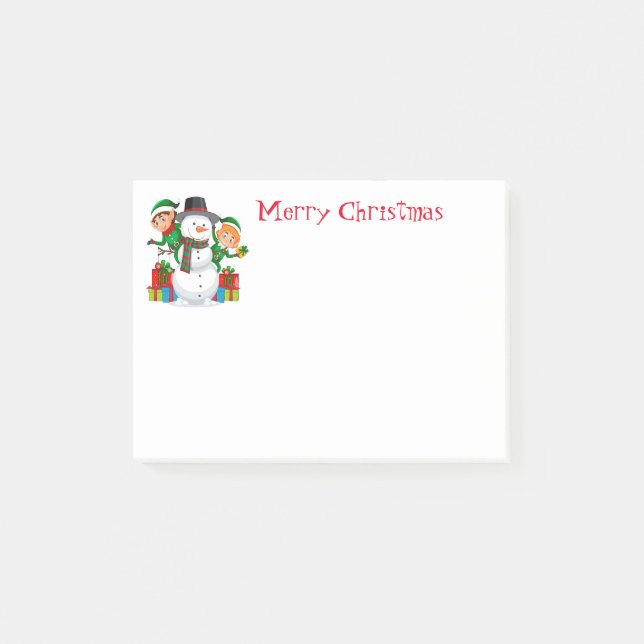 Holiday Post-It-Notes-Snowman Post-it Notes (Front)