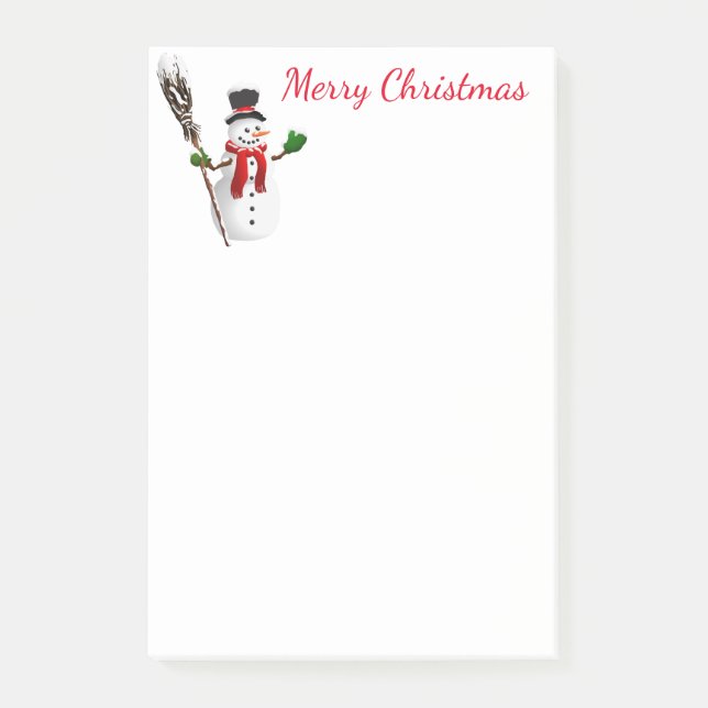 Holiday Post-it-Notes-Snowman Post-it Notes (Front)