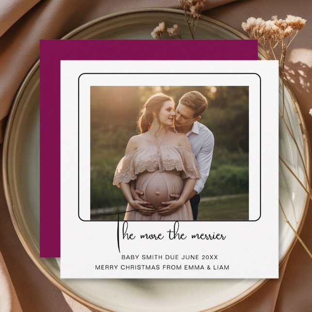 Holiday Pregnancy Reveal announcement Card (Creator Uploaded)