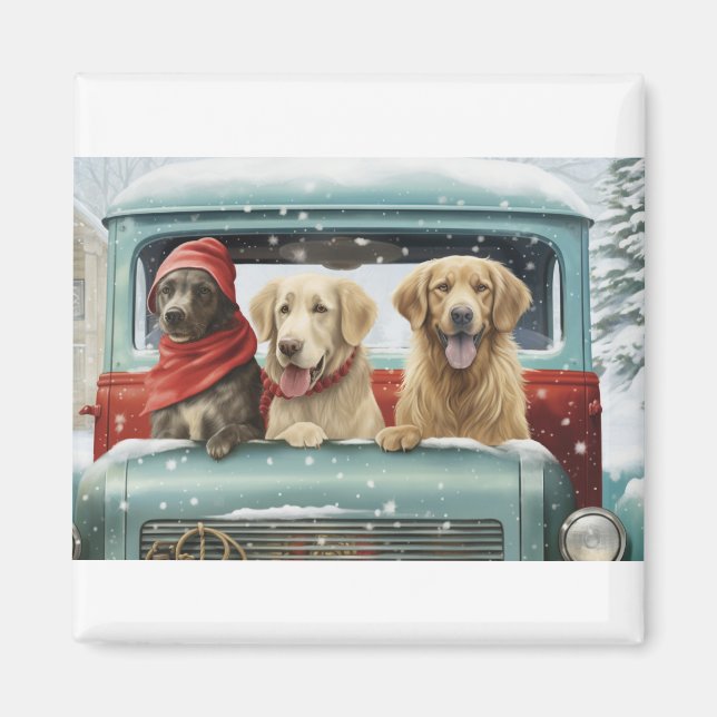 Holiday Pups Magnet (Front)