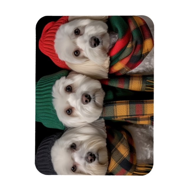 Holiday Pups Magnet (Vertical)