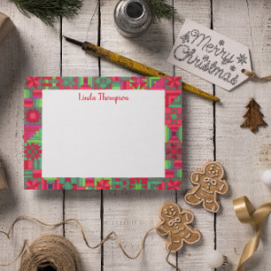 Holiday Quilt Personalised Post-it Notes