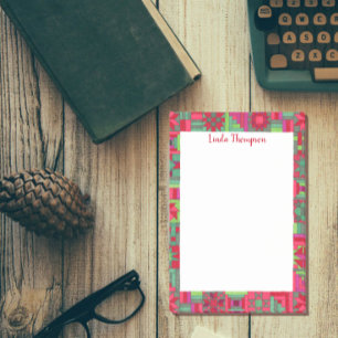 Holiday Quilt Personalised Post-it Notes