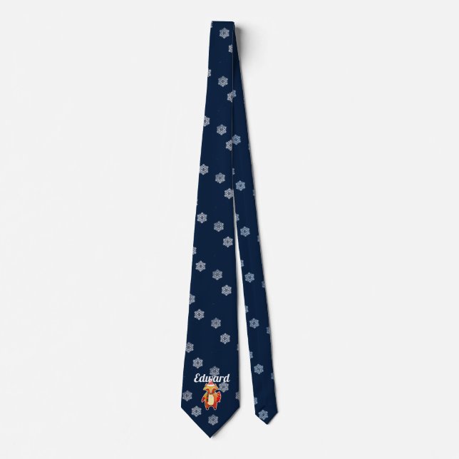 Holiday Raccoon Tie (Front)
