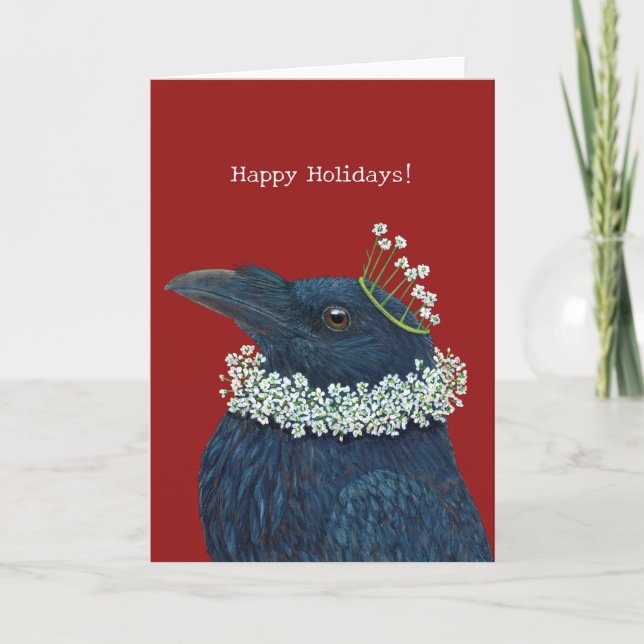 Holiday Raven card (Front)