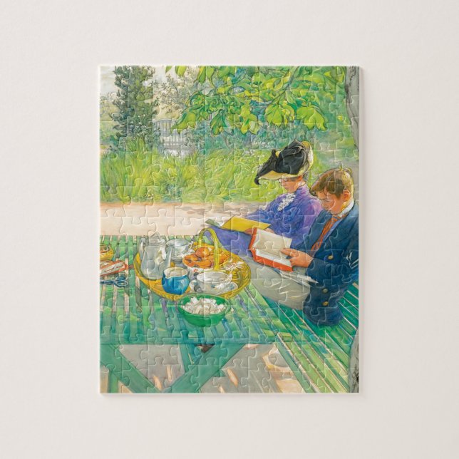 Holiday Reading by Carl Larsson Jigsaw Puzzle (Vertical)
