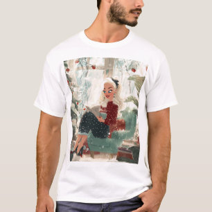 Holiday Reading Glow – Cozy Christmas Retreat T-Shirt