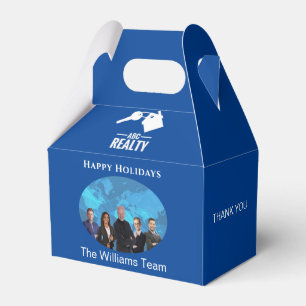 Holiday Real Estate Blue Gift Favour Box