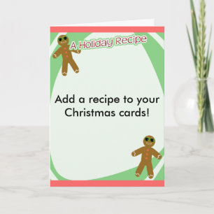 Holiday Recipe Gingerbread Cookie Man Fun