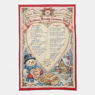 Holiday Recipe Tea Towel