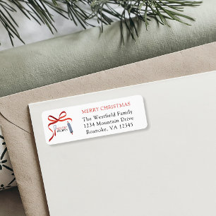 Holiday Recipes Christmas Card Return Address Label