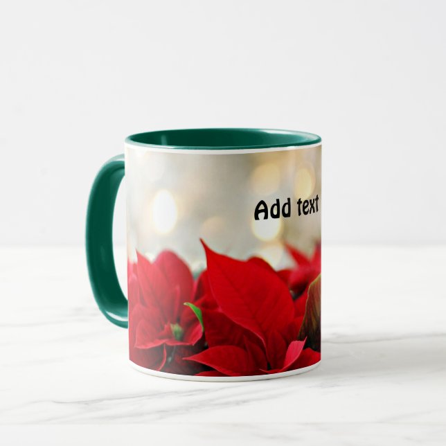 Holiday Red Candles template Mug (Front Left)