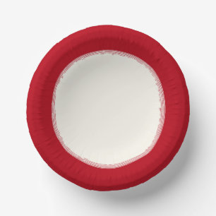 HOLIDAY RED PAPER PLATE