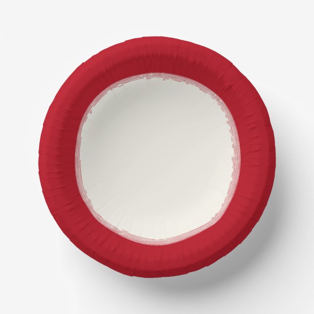 HOLIDAY RED PAPER PLATE (Front)
