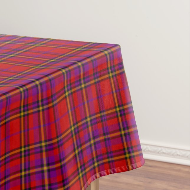 Holiday Red Plaid Tablecloth (In Situ)