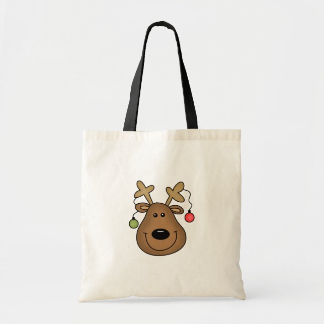 Holiday Reindeer Tshirts and Gifts Tote Bag (Front)