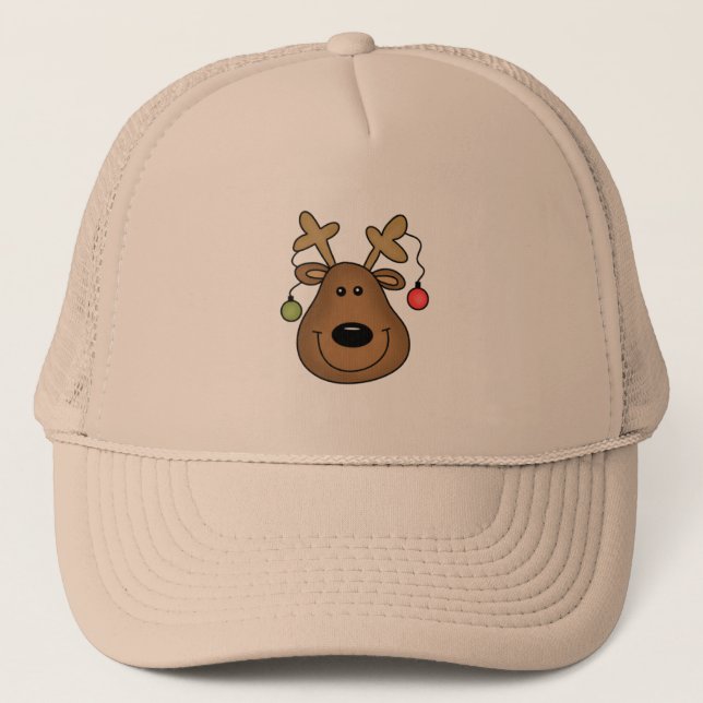 Holiday Reindeer Tshirts and Gifts Trucker Hat (Front)