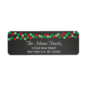 Holiday Return Address Labels