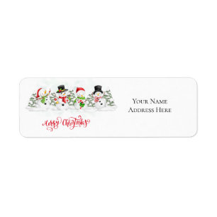 Holiday Return Address Labels