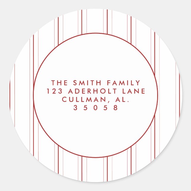 Holiday Return Address Labels (Front)