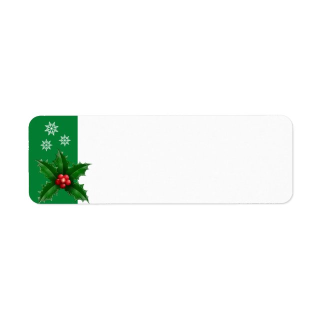 Holiday Return Address Labels (Front)