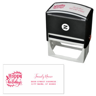 Holiday Return Address Self-inking Stamp