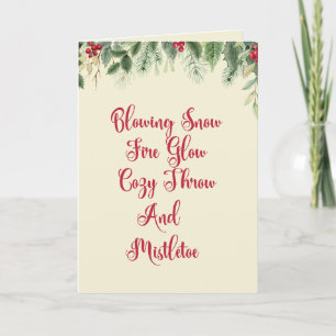 Holiday rhyme Christmas Card