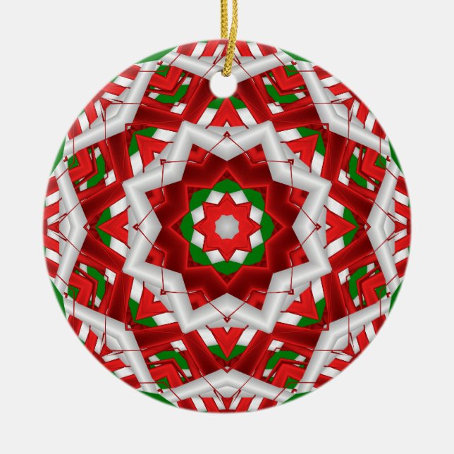 Holiday Ribbons Ornament (Front)