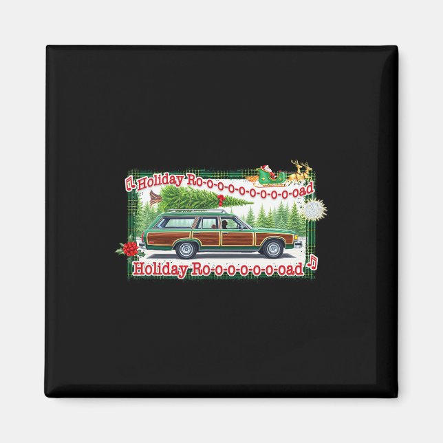 Holiday Road Christmas Tree  Magnet (Front)