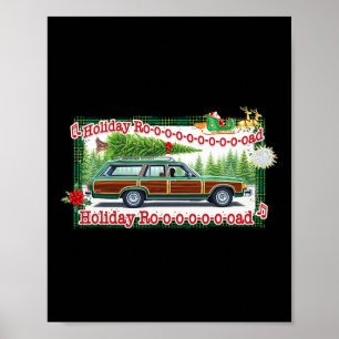 Holiday Road Christmas Tree Poster
