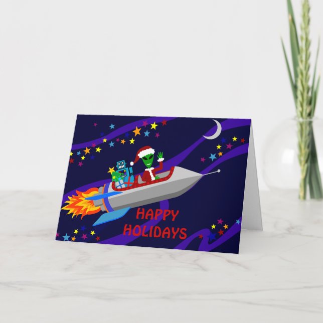 Holiday  Rocket Card (Front)